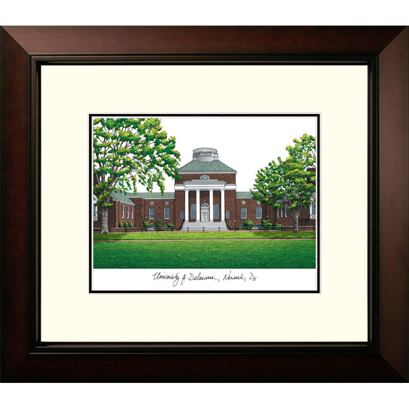 Cadre photo en ncaa de lithographie blue alumnus