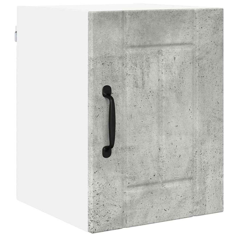 Vidaxl Kitchen Cabinet Black 40 X 31 X 40 Cm Engineered Wood, 40cm H x 30cm W x 31cm D, Concrete Grey