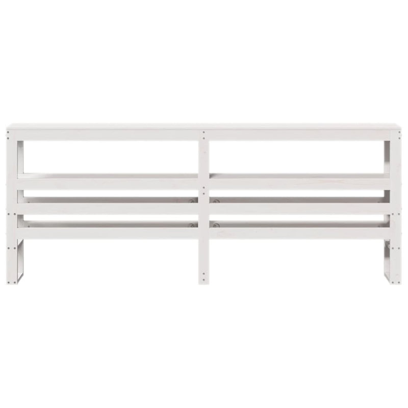 Solid Wood Headboard, White, Super King (6')