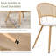 Ensemble de table de salle à manger pour 6 personnes avec table extensible et 6 chaises rembourrées-751950175