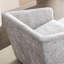 Fauteuil pivotant 360 ° en gris chenille - Rehaussez l'ambiance moderne et fonctionnelle de votre cinéma maison-420167062