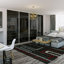 Armoire 4 panneaux coulissants en verre fumé-84510461-84510458