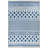 Ramveer Geometric Ivory/Blue Reversible Indoor/Outdoor Area Rug-193850949