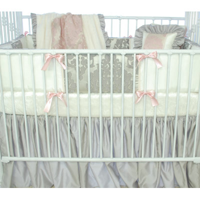 Drap-housse pour lit de bébé rose champagne