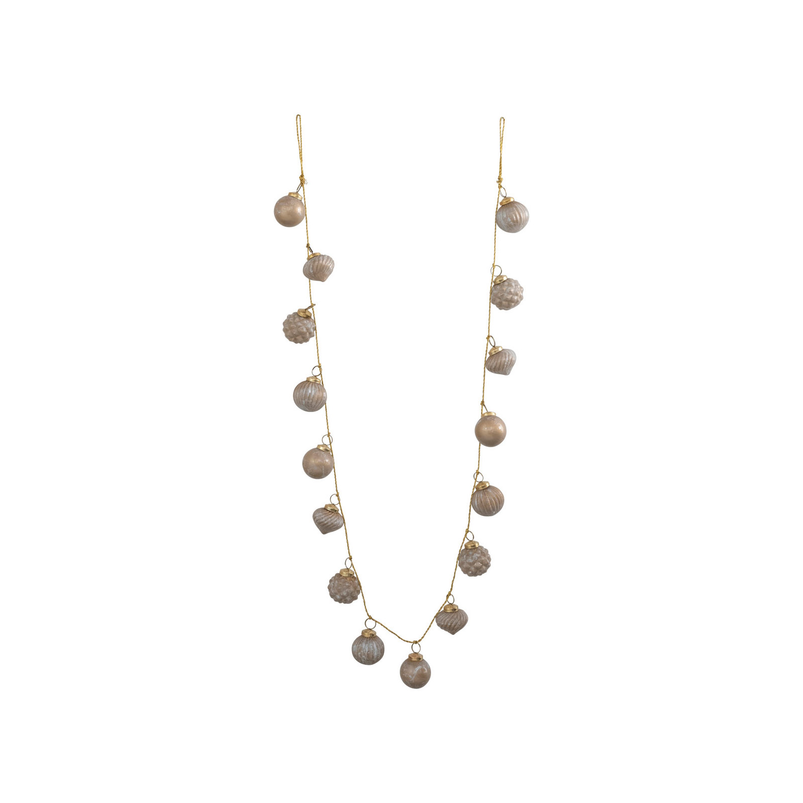Jarah 6' Taupe Bead Novelty Garland