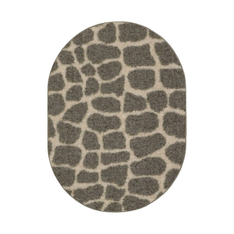 Imprimé animal - Crocodile qui traîne, Oval 12 pi x 20 pi