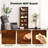 Bookcase - Large Tall Floor Standing Open Bookshelf-704433597