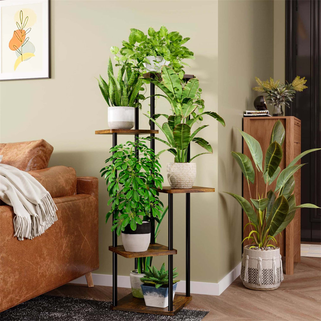 5 Tiers Ladder Plant Stand For Indoor And Outdoor