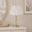 Lampe de table en cristal 9,8 pouces Feather-1608835707