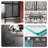 Frameless Shower Door 48X72", Aluminum Dual Sliding Doors With Soft-Close Buffer Track, Easy Install In 30 Mins, Leak-Proof Design With Extended Metal Threshold