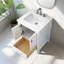 Meuble-lavabo 24 po avec plateau en quartz blanc Philant-692206