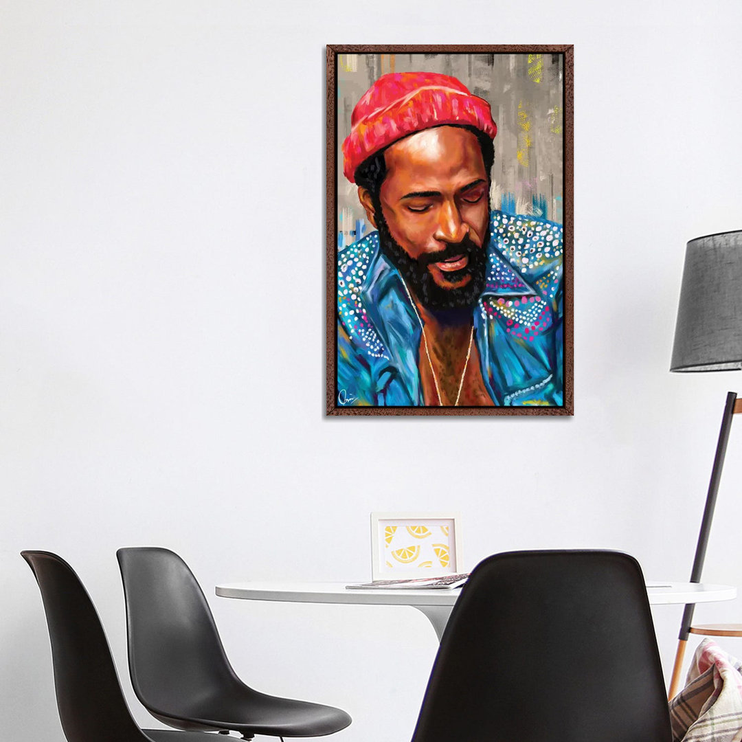 Leinwandbild - Grafikdruck „Marvin Gaye” von Crixtover Edwin