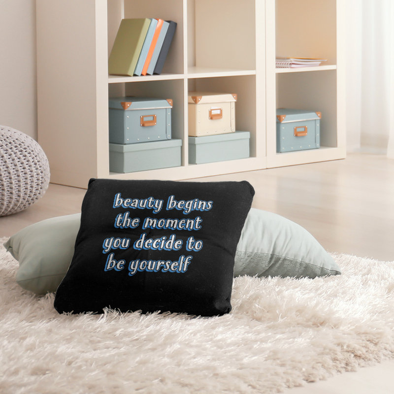 Coussin intérieur / extérieur True Beauty, Bleu, H 30 po x l 30 po