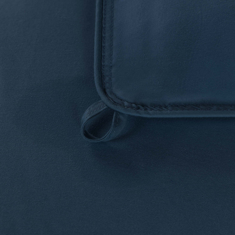 Édredon réversible en duvet synthétique hypoallergénique toutes saisons de poids moyen classique, Édredon simple TG, Bleu
