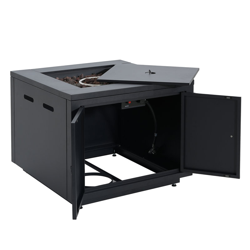 30Inch Square  Steel Fire Pit Table
