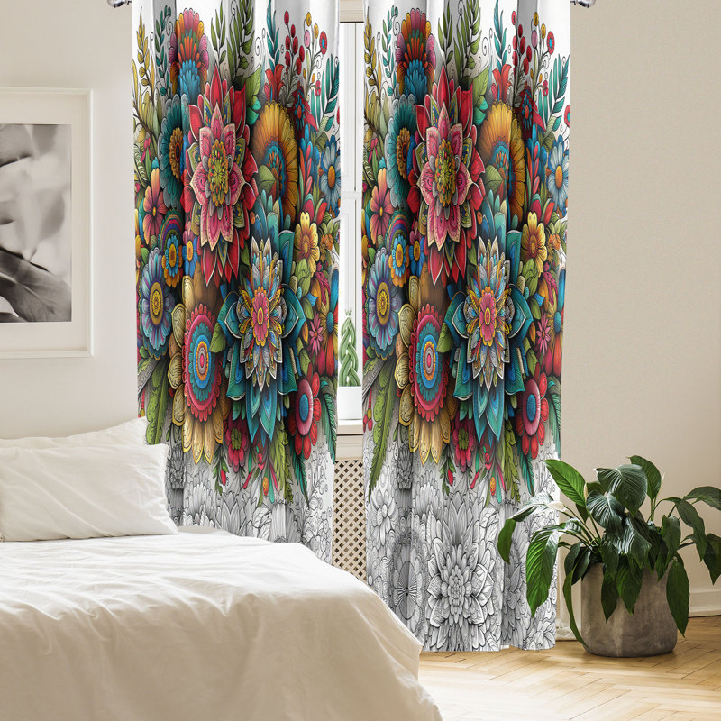Semi Sheer Curtain Pair, 56" W x 84" L