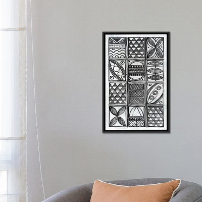 « patterns of the amazon b&w v », reproduction sur toile