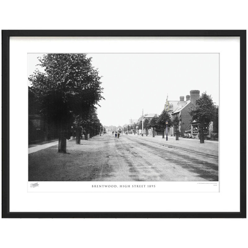 Brentwood, High Street 1895 by Francis Frith - Single Picture Frame Print, 45cm H x 60cm W x 2.3cm D
