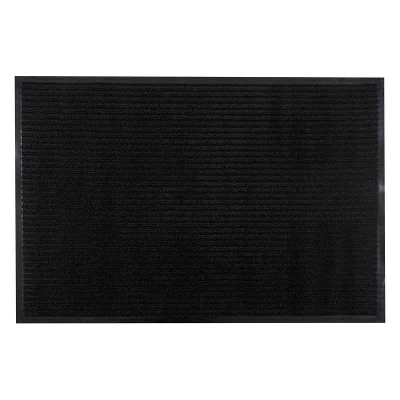 Tapis d'entrée antidérapant Meltham, Rectangle 2 pi x 3 pi, Noir