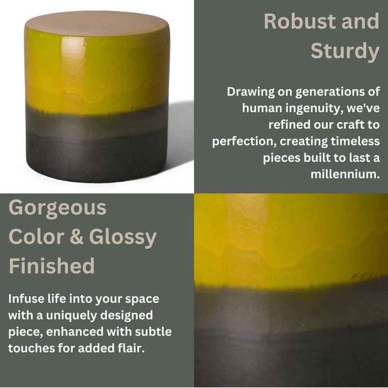 Garden Stool, Mustard Yellow