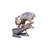 Bobcat Going Down a Tree Log Bronze Statue -  Size: 43"L x 25"W x 41"H. 