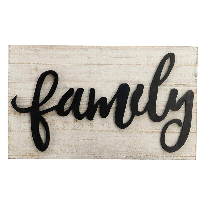 Décoration murale en bois 3D Family