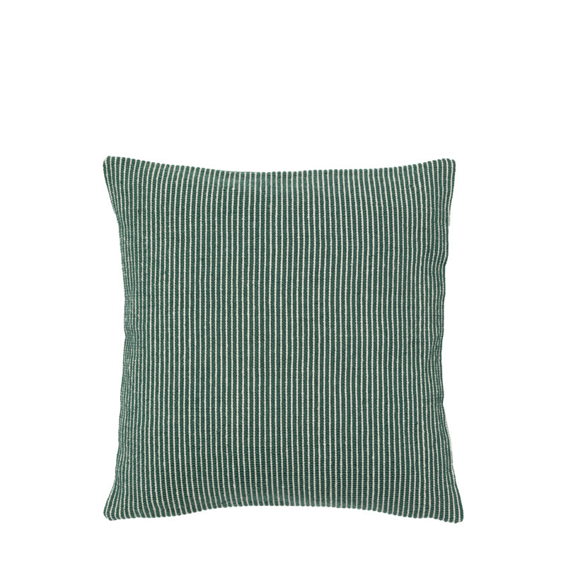 Una Striped Throw Cushion, Green