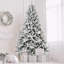 Arbre de Noël 5 pi avec 768 pointes, arbre à charnières enneigé réaliste PE + PVC avec support en métal, arbre de Noël artificiel complet-710096267