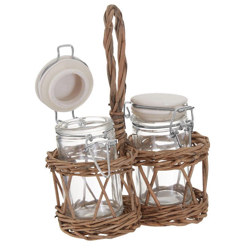 Brand Glass No Salt And Pepper Shaker Set