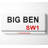 Big Ben Signs - Wrapped Canvas Print-1031708524