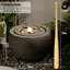 Fountain Outdoor With LED Lights Solar Powered - Garden Water Feature For Patio, Lawn Decor