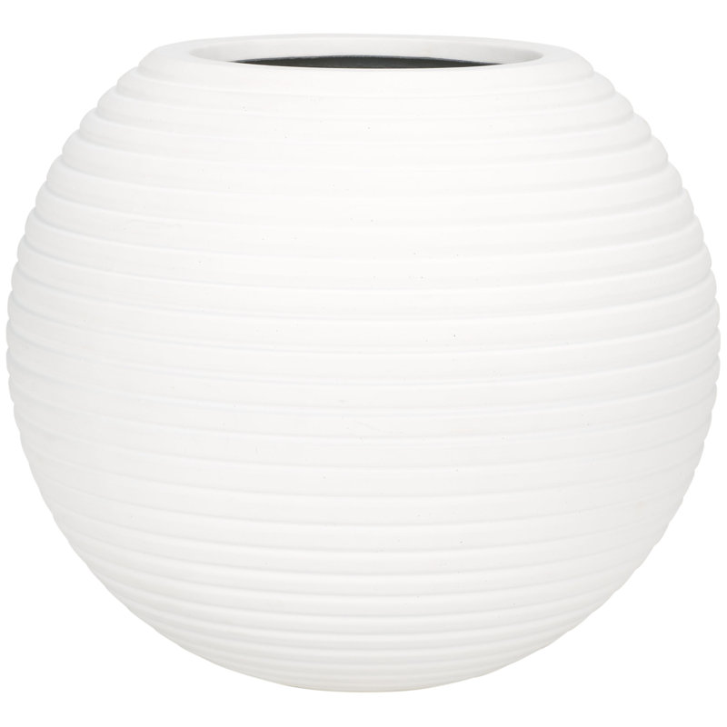 Handmade Concrete Pot Planter, White