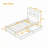 Wooden Platform Bed with 2 Drawers and Charging Stations-496026123-496026116