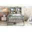 Lit plateforme en bois avec tiroirs et tablettes de rangement-1416575108-1416575107