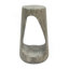 Table d'appoint d'extérieur, table de bout à conception creuse, table de tabouret de jardin de patio, table d'appoint décorative pour terrasse de balcon de plage, béton léger, texture semblable au bois-454129211