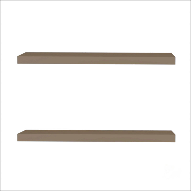 Taupe Floating Shelf, Taupe