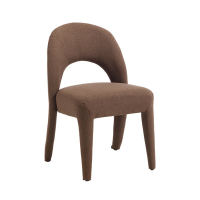 Upholstered Seat Dining Chair With Hollow Back, Slam Dining Chair For Restaurant/Dining Room/Kitchen, No Assembly Required