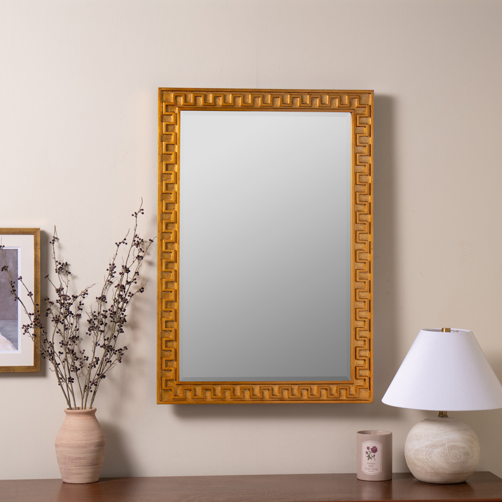 25" Accent Mirror, Gold