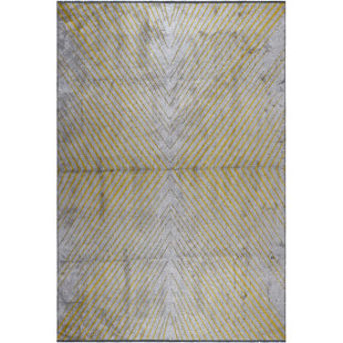 Tapis gris / jaune Rapture