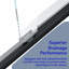 56-60" W X 72" H Double Sliding Shower Door ,1/4" (6Mm) ANSI/SGCC Tempered Glass,Fingerprint,Resistant Design-117354472