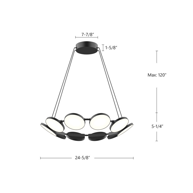 Novel 10 - Light LED Chandelier