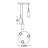Jakkson 3-Light Round Pendant - 120V - 45W - 3000K - Black