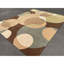 Tapis beige / brun en laine touffeté à la main-15370638