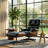Swivel Lounge Chair With Ottoman-1417411088