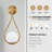 2-Pack Modern Golden Vanity Light