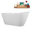 Baignoire autoportante 60 po avec plateau interne-101698045