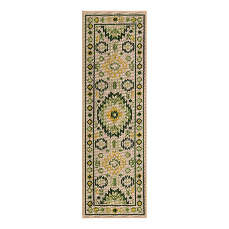 Jalapa Marlenia Indoor/Outdoor Area Rug, Tapis de couloir 2 pi x 6 pi 1 po