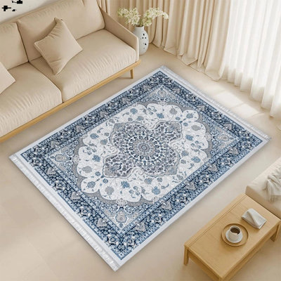 Floral and Oriental Oushak Area Rug