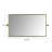 Antique Metal Framed Rectangle Wall Mirror
