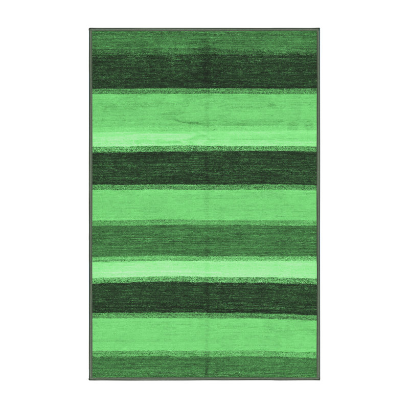 Washable Striped Indoor Rug, Rectangle 8' x 12'